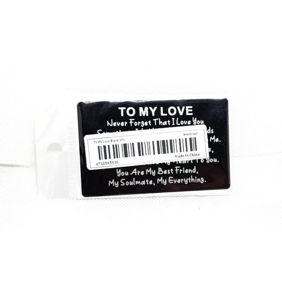 To My Love Sentimental Reminder Aluminum Alloy Card Gift - Picture 7 of 7